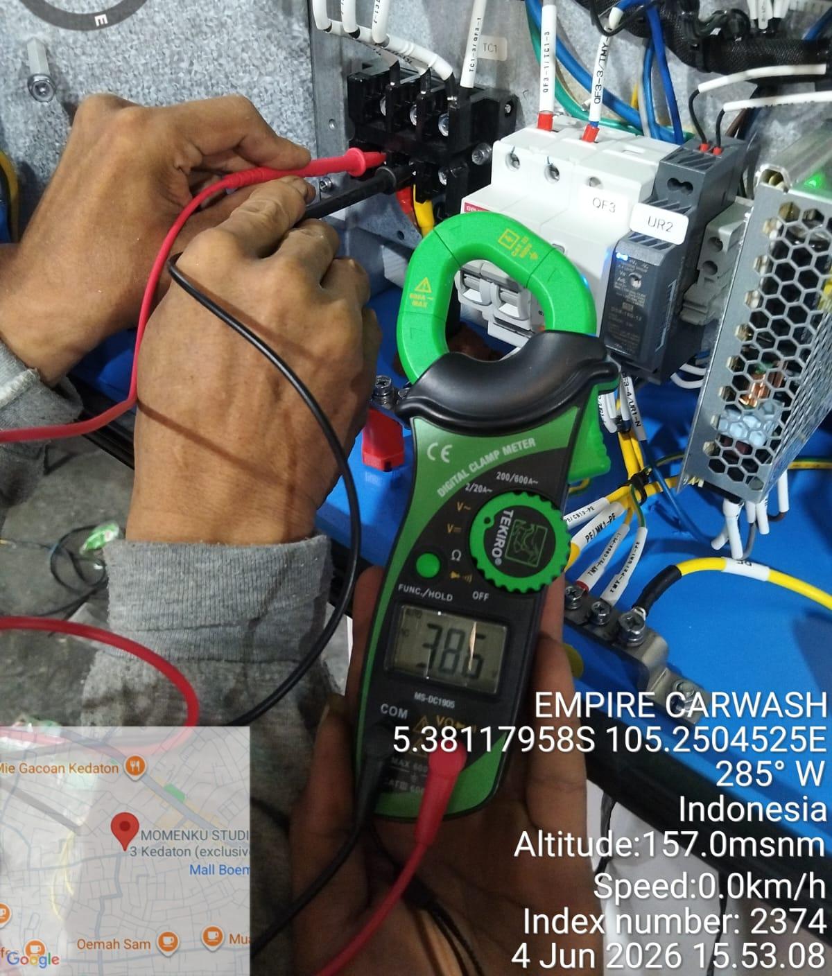 Pengukuran Voltase Wiring Mesin